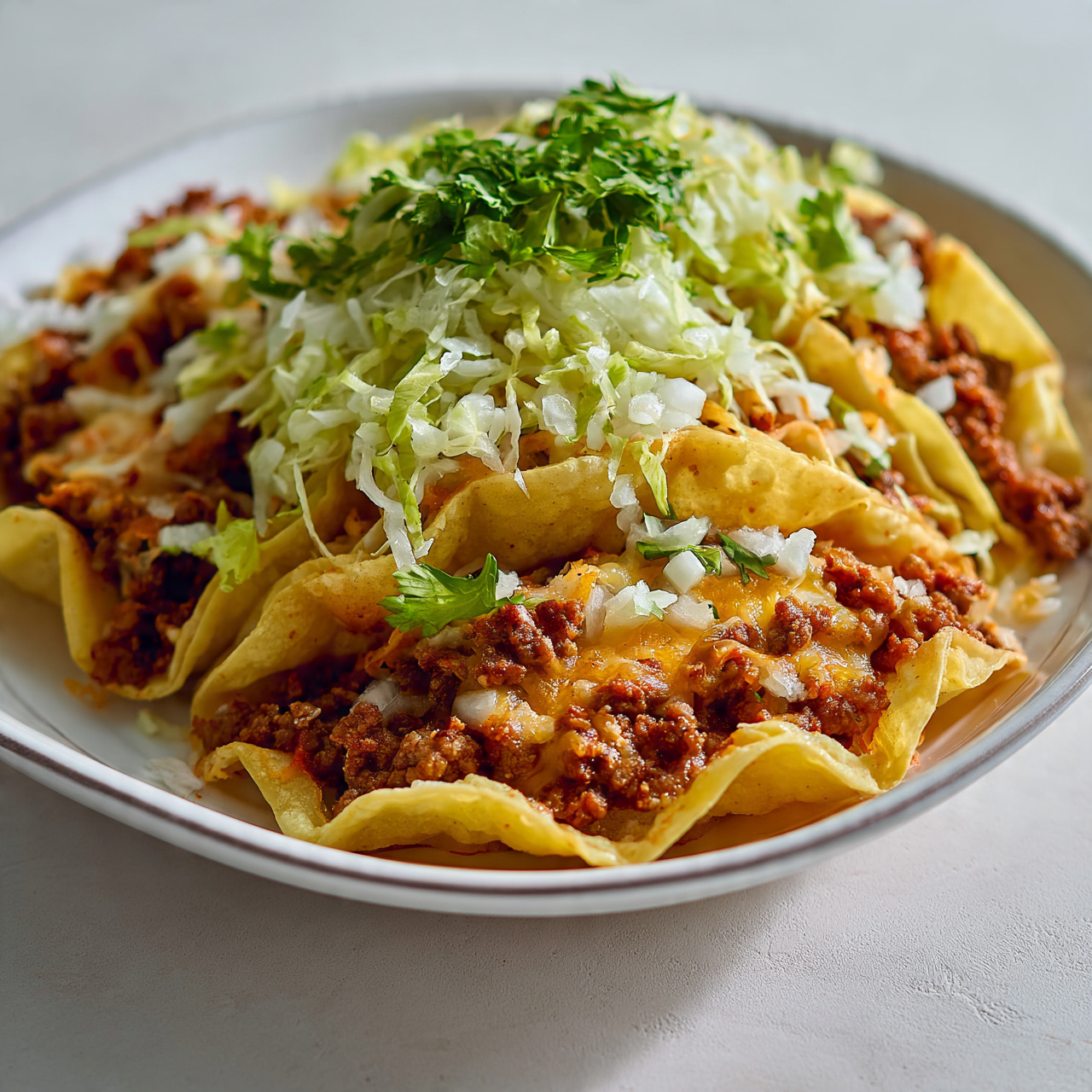 Crispy Baked Ground Beef Tacos
